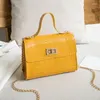 Shoulder Bags 2024 PU Fashion Women Crocodile Pattern Small Square Bag Messenger Chain Lock Handbag Wholesale