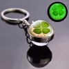 Keychains Keychain Keyring Luminescent Pendant Car Green Leaf Lucky for Key Ring