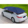 Estatuetas decorativas carros semi-automáticos de sol removível de camping ao ar livre Parasol Protection Capas de roupas protegidas guarda-chuva