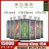 Original Bang 12k Tornado 13K King 15k 18K BUF BUF SUBILAD BUF 12K 0% 2% 3% 5% 20 ml di baccello Preimpuggito Coil a maglie 650MAH Dispositivo per vaper a batteria ricaricabile 15K 9k 9k