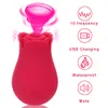 Vatine Rose Shape Oral Minpple Sucker Sucking Vibraters Adult Sexy Toys Products Clitoris Stimulation intime bien