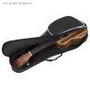 Cables 21 / 23 / 26 Inch Portable Black Ukulele Bag 5mm Sponge Soft Case Gig Ukulele Mini Guitar Waterproof Backpack