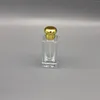 Storage Bottles 50ML Gold Round Cap High-end Perfume Bottle Portable Refill Exquisite Cosmetic Spray Glass Makeup