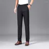 Pantalon masculin extensible massif noir smart occasionnel du bureau de pantalon rapide