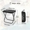 Tabouret de camping baignade chaise pliable pêche extérieure à glissière légère rangement portable en acier inoxydable de randonnée meubles de voyage 240407