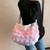 Umhängetaschen gepolsterte Crossbody -Tasche Frauen gesteppte Kordelschneidemachel -Achsel vielseitige Puffy Satchel Fleatd Unterarm