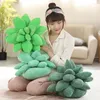 Pillow 25/45cm Lifelike Succulent Plants Chair Soft Doll Creative Potted Flowers Toys For Girls Kids Gift Throw Pillows