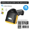 Scanners 1d2d supermarché manuel code à barres de code barre lecteur de scanner QR PDF417 Bluetooth 24G Wired Wired USB Platform 230808 Drop Deli Otcoa