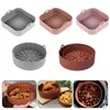 Silicone Pot for Airfryer Reusable Air Fryer Accessories Baking Basket Pizza Plate Grill Pot Kitchen Cake Cooking Baking Tools