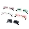 Sunglasses 2024 Trendy UV400 Summer Eyewear Square Rectangle Sun Glasses Shades Fashion