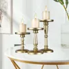 Candle Holders 3x Metal Pillar Stands Ornaments Candelabra Candlestick For Tabletop Party Bathroom Props Decor