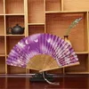 Dekoracyjne figurki 1PCS Vintage Folding Fan Chiński japoński w stylu Japończyny Classical Thaneczny Wystrój imprezowy wystrój imprezowy