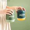 Bento Kisten 2/4/6pcs Edelstahl Isoliertes Suppenbecher Frühstück Milchversiegelte Tasse Arbeiter tragbare kleine Lunchbox Mikrowelle Heizbares Bento L49