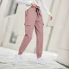 Pantalones para mujeres Mujeres para mujeres Sports Folle de chándal de yoga Fitness Cargo de cintura alta Jogging Pantalones de Mujer