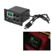 Cables Acoustic Guitar 3Band EQ Equalizer Tone and Volume Amplifier Preamp Piezo Pickup with Tuner Phase Function LCD Display