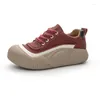 Scarpe casual 2024 Spring Retro All-Match Single comodo Sole morbido Sport Flat Sport di grandi dimensioni Donne