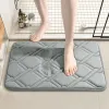 Almohadillas de baño absorbentes de la alfombra de baño de bañera de secado instantáneo alfombra de bañera