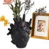 Vases Resin Heart Vase Creative Halloween Black & White Shape Ceramic Desktop Ornament For Home Decor