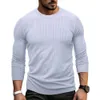 Autumn and Winter New Amikaki Long Sleeved Round Neck T-shirt for Men, American Style Base Shirt for Men