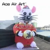 8mH (26ft) with blower Customized Cute Inflatable Animal Model Advertising Inflatable Rat Pop Up Cartoon For Various Events