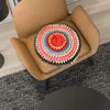 Kudde runt säte Ottoman Tatami Mat Meditation Pouf Boho