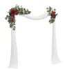Decorative Flowers Autumn Artificial Wedding Arch For Sign Floral Swag Reception Entry Ceremony Backdrop Decoration