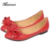 Casual Shoes Lightweight Women Flat Large Size Single Design Daily Bowknot Shopping Fashion Trend Shallow Mouth Peas