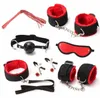 Massage 7 stks Set fetisj paar flirt bdsm sex bondage beperking sexy handboeien lederen erotische volwassen games cosplay seksspeeltjes voor coup8042770