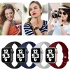 2024 Slicon Bands de sangles Remplacement de la bande pour Apple Watch Strap 41 mm 45 mm 40mm 42 mm 38 mm 44 mm Bracelet WRSITBand pour iWatch 7 6 4 3 SE 5