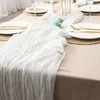 Masa bezi 1pc bohem tarzı uzun gazlı bez romantik masa örtüsü Şükran Günü Partisi Restoran Ev Sahne Dekorasyon