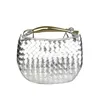 Bolsa de sardinha Cross Body Silver Tecida Bolsa feminina Bolsa feminina Moda de nicho Bolsa de casamento Bolsa de casamento High Sense 240415