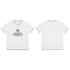 Design di nicchia Vivi Empress Dowager S Nuova linea colorata per il torace Stampa semplice e carina Slip Fit Shirt
