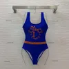 Brand Cak Swizynom Kobiety Bikini Designer Swimsuit Jednostożczenny logo modowe U-dół bez raski wysokie elastyczne rajstopy kąpielowe Kobiety seksowne pływanie wakacyjne plaża 12 kwietnia