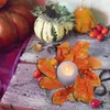 Fleurs décoratives Thanksgiving Bandle Solder Mini Couronnes d'automne pour les festivals de fête de mariage table de salle à manger salon