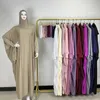 Ramadan Muzułmańska modlitwa hidżab odzież Kobiety moda z kapturem abaya pełna okładka Duża sukienka z długim rękawem Islam Dubai Modest Robe 240410