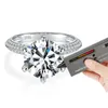 LOKKEI 925 Sterling Silver 1ct/2ct/3ct/5ct Moissanite Diamond Engagement Wedding Rings Jewelry