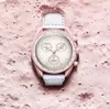 Watchmen Designer Watch Orologio bioceramico orologio in quarzo orologio bianco orologio da 30 metri con cinghia di nylon resistente all'acqua orologio casual