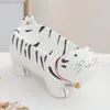 Placas bandeja de cerâmica frutas de desenho animado cachorro dachshund dachshund lanche prato prato de porcelana de contêiner de cozinha acessórios