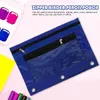 Bolsas de almacenamiento con la cremallera Case Binder Binder Pouch Bulk Documento Polígrafos Papelería Papelería