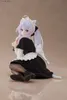 Экшн -игрушки фигуры 13см аниме Elaina фигура блуждая ведьма The Journey Black Cat Maid Sit