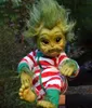 Reborn Baby Grinch zabawka Realistyczna kreskówka lalka Bożego Narodzenia Symualność Doll Kids Halloween Prezenty Pasze Psh Kid Toys Dropshippin H15311563