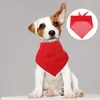 Hundkläder 4 datorer Pet Bib Polyester Bandana Scarf Personlig gåvor Enkel färg för hundar Liten krage
