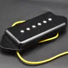 Cables Dog Ear P90 Style 6 String Single Coil Alnico 5 Neck Bridge Pickup for Electric Guitar Black