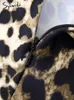 Юбки Syiwidii Long Leopard for Women Vintage Summer Line Silk Midi юбка Элегантные женщины Y2K Night Night Satine