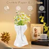 Wazony marszczy papierowa worek wazon ceramiczny minimalistyczny nowoczesny kwiat wielofunkcyjny elegancki elegancki dekoracyjny