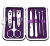 Outils de ongles entièrement pcs Nouveau arrivée manucure set ongle calippers Cippers ciseaux Travel Kits de toilettage Case9228229