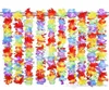 Flor do arco -íris havaiano LEIS Artificial Flower Beach Garland Colar Luau Party Party Gay Pride 40 polegadas multicolor7760832