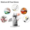 Professional Knife Sharpry Grinder Blade Sharneding Stone com assento de cozinha Ferramenta de acessórios 240415