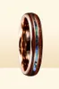 Cluster Rings Bonlavie 8mm Hawaiian Koa Wood and Abalone Shell Tungsten Carbide Wedding Bands for Men Comfort Fit Size 4 to 179778633