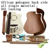 Guitare 41 pouces Guitare en cutaway All accessoires de matériaux de guitare en bois simple Ensemble khaya bois massif dos côté peigne
